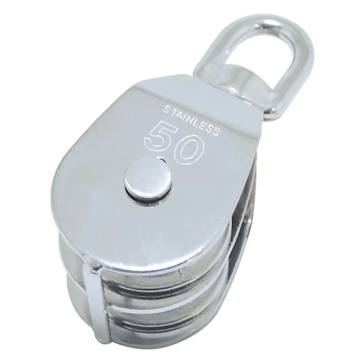 スリーエッチ 滑車(ステンレス製/2車) 50mm EA987HE-50A 4548745006223【別送品】