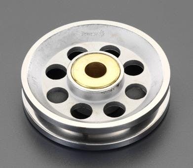 ロープシーブ(ステンレス製) 57x9.5x12.7mm EA987SL-6 4548745025118【別送品】