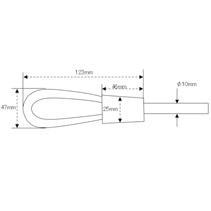 スチールワイヤー 10mmx1.2m EA983SF-57A 4548745028416【別送品】