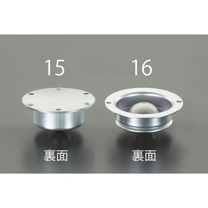 ESCO 71.0x34.0mm ボールキャスター(スチール製) EA986S-15 4548745030457(CDC)【別送品】