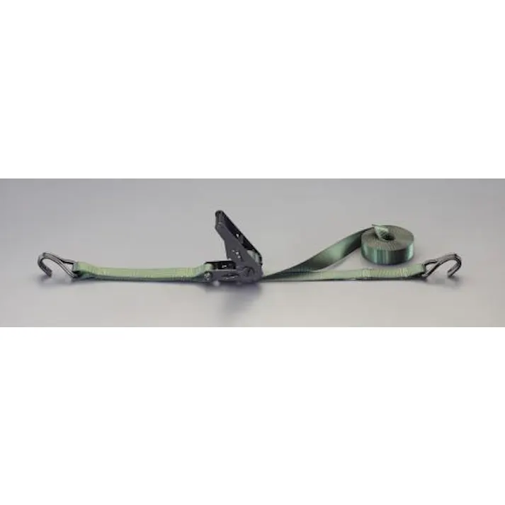 ESCO 35mmx5.3m/660kg ベルト荷締機(ラチェット式/OD) EA982B-7G 4548745190663(CDC)【別送品】