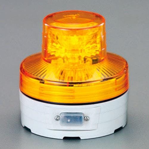 日動工業 LED回転灯(黄色) [単3x2本] EA983FS-302 4548745211474【別送品】