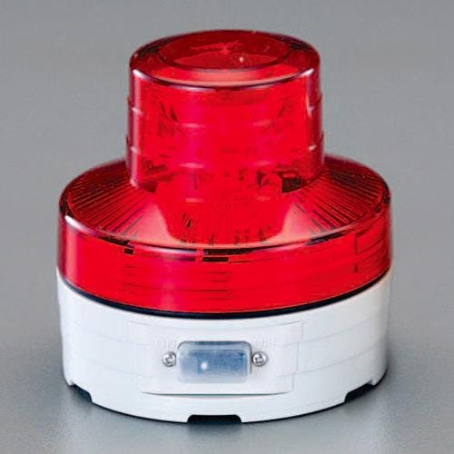 日動工業 LED回転灯(赤色) [単3x2本] EA983FS-301 4548745211504【別送品】
