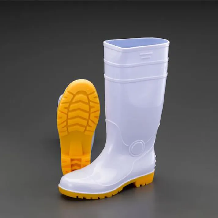 ESCO 25.5cm 安全長靴(耐油底・白) EA998RA-255 4548745261257(CDC)【別送品】