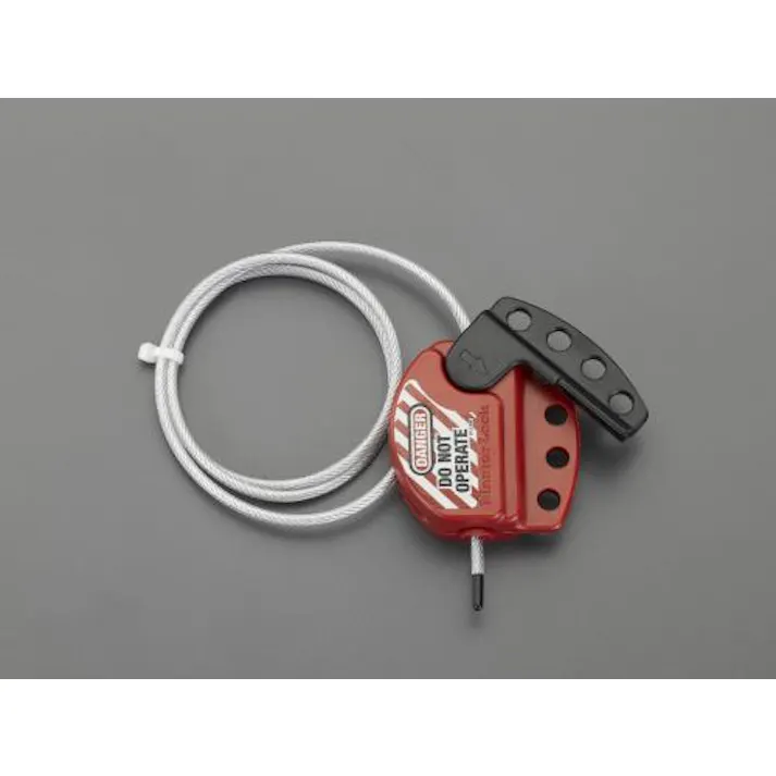 ESCO φ4mmx 1.8m ケーブルロックアウト EA983T-18 4548745270860(CDC)【別送品】