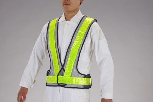 安全ベスト(紺/黄/軽量タイプ) EA983R-57 4548745280890【別送品】