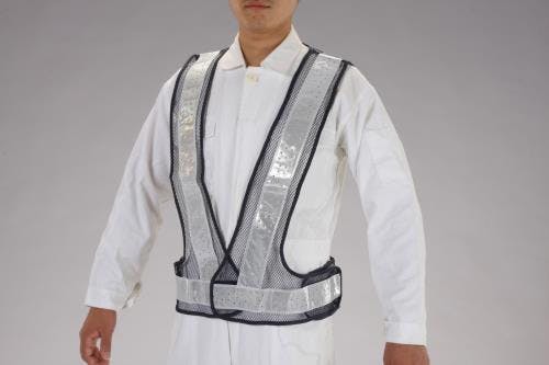 安全ベスト(紺/白/軽量タイプ) EA983R-56 4548745280913【別送品】