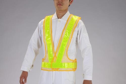 安全ベスト(黄/黄/軽量タイプ) EA983R-58 4548745280937【別送品】