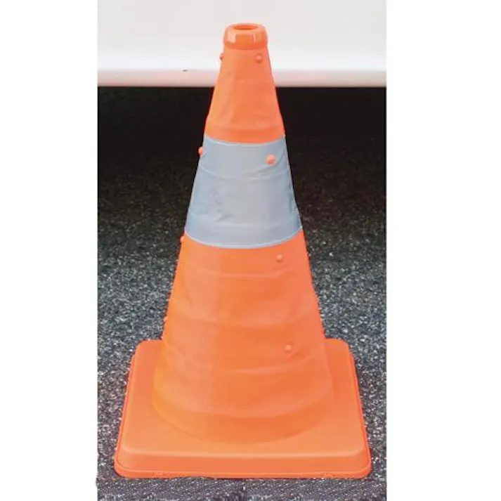 ESCO 245x245x410mm カラーコーン(伸縮式・オレンジ) EA983FT-186 4548745283792(CDC)【別送品】