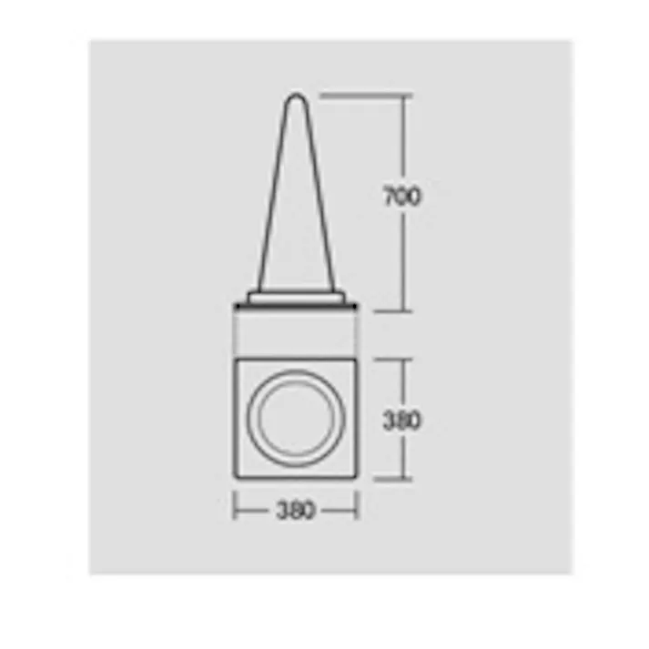 ミツギロン 380x380x700mm ヤワラカコーン(黄/反射有/2本) EA983FT-51Y 4548745444971(CDC)【別送品】