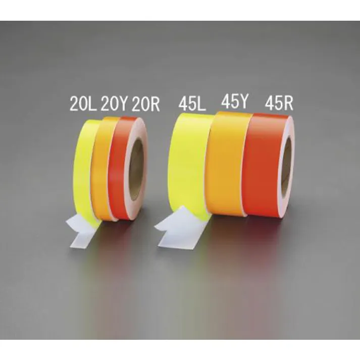 ESCO 20mmx30m 蛍光粘着テープ(イエロー) EA983GF-20Y 4548745445299(CDC)【別送品】