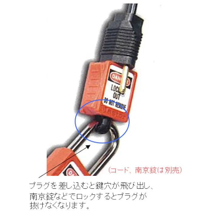 ESCO 43x39x20mm 電気プラグロックアウト EA983T-28 4548745446241(CDC)【別送品】