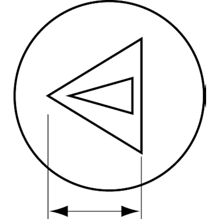 サイドバーロックキー(8mm三角) 75mm EA983TN-903 4548745446982【別送品】