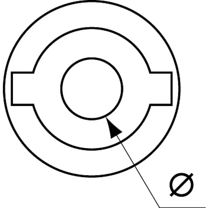 サイドバーロックキー(8mm三角) 75mm EA983TN-903 4548745446982【別送品】