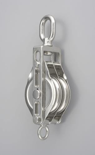 滑車(ステンレス製/2車) 82.5mm EA987SP-3W 4548745448078【別送品】