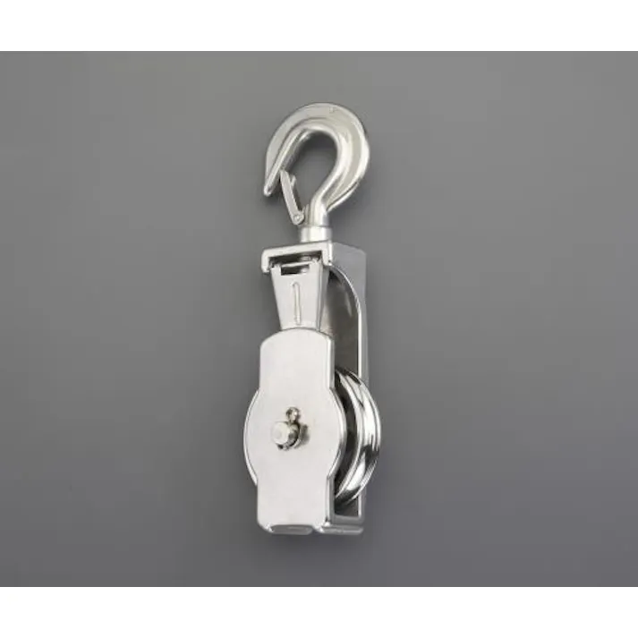 フック付滑車(ステンレス製) 82.5mm EA987SR-3 4548745448122【別送品】