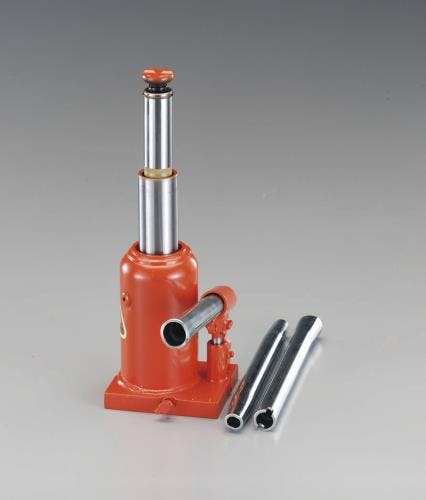 マサダ製作所 油圧ジャッキ(二段式) 4.0ton/150-340mm EA993BL-4 4548745449822【別送品】