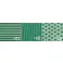 ゴムマット(横筋・緑) 1.0x10m/3.0mm EA997RA-11 4548745454222【別送品】