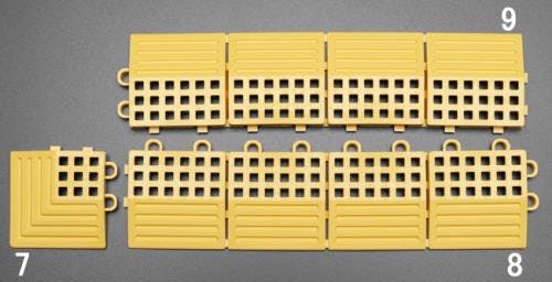 テラモト 中ふち(ノンスリップマット用・雌/黄) 75x300mm EA997RJ-8 4548745454376【別送品】