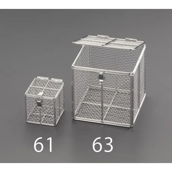 ESCO 300x300x200mm バスケット(フタ付ステンレス製) EA992CV-64 4548745477627(CDC)【別送品】