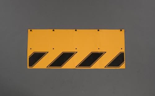 バリケード用垂れ幕(トラ/安全第一) 290x900mm EA983FT-406 4548745481655【別送品】