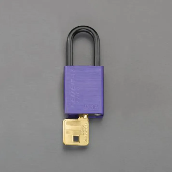 ESCO 38mm 南京錠(アルミ製/紫) EA983S-73 4548745484786(CDC)【別送品】