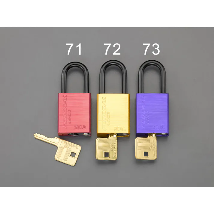 ESCO 38mm 南京錠(アルミ製/紫) EA983S-73 4548745484786(CDC)【別送品】