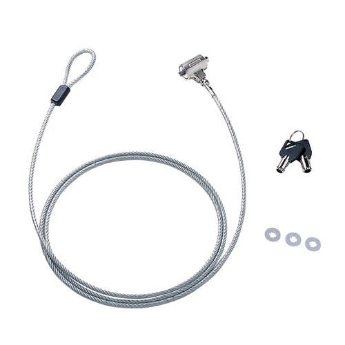 サンワサプライ パソコンセキュリティーワイヤー φ5.2mmx2.0m EA983TS-1 4548745489415【別送品】