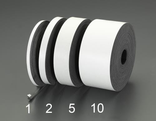 ゴム板(天然ゴム)[粘着付] 100x3mmx10m EA997XH-10 4548745489873【別送品】