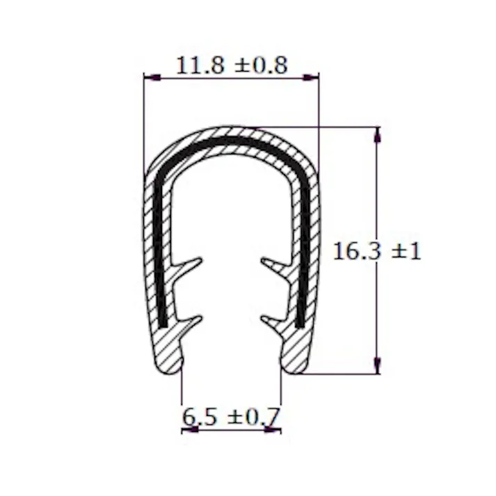 エッジプロテクター(PVC製/1本) 6.0-8.0mm/10m EA997XX-610A 4548745523065【別送品】