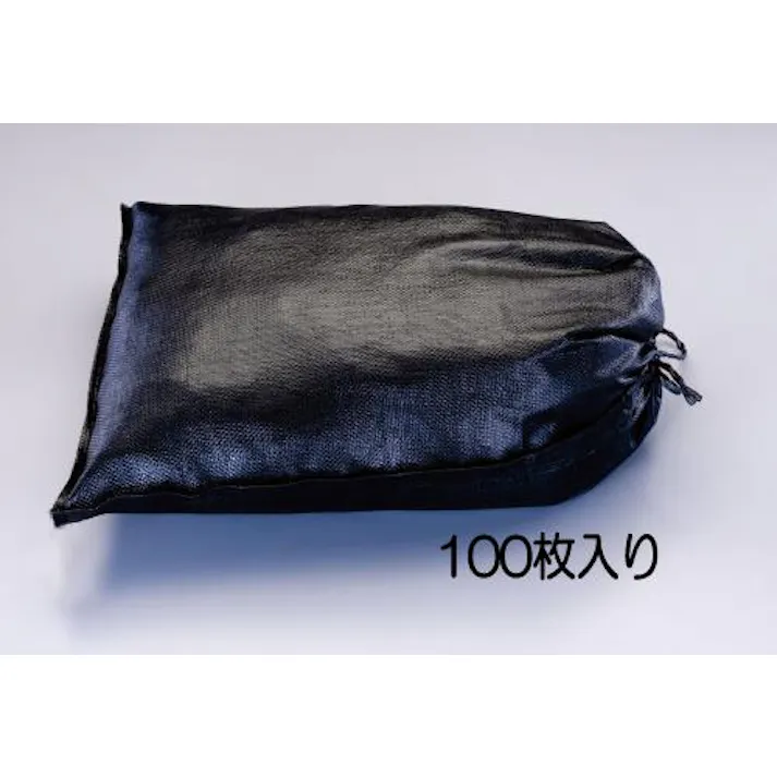 ESCO 480x620mm 土のう袋(耐候性・黒/100枚) EA997Z-17B 4548745554502(CDC)【別送品】