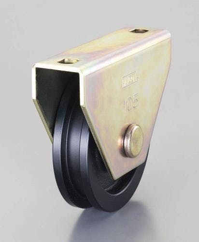 戸車(コ型・重量用) 50mm/200kg EA986VF-50 4548745573114【別送品】