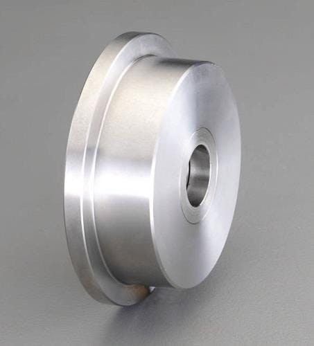 戸車車輪(レール型・重量用・ステンレス製) 150mm EA986VN-350 4548745573213【別送品】