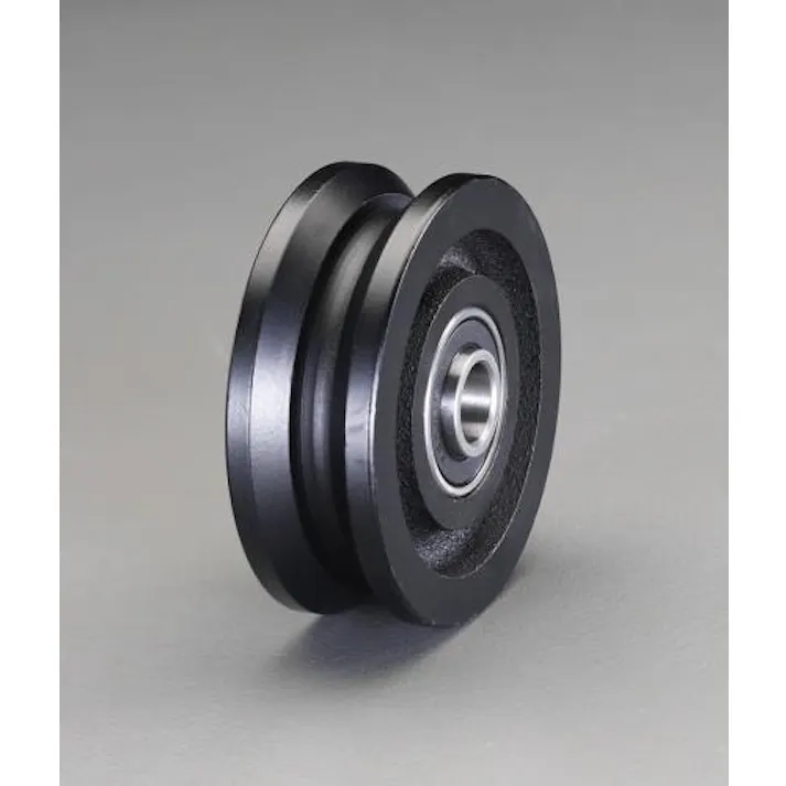 ESCO 60mm 戸車車輪(V型・重量用) EA986VA-260 4548745573817(CDC)【別送品】