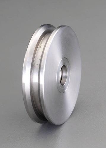 戸車車輪(V型・重量用・ステンレス製) 50mm EA986VK-250 4548745574760【別送品】