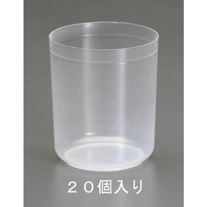 瑞穂化成工業 100ml 目盛付カップ(PP製/20個) EA991KW-1 4548745609646(CDC)【別送品】