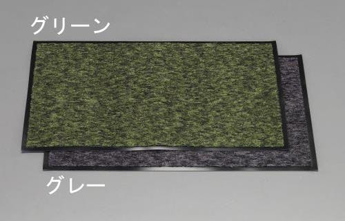 テラモト 450x750mm フロアーマット(灰) EA997RG-102