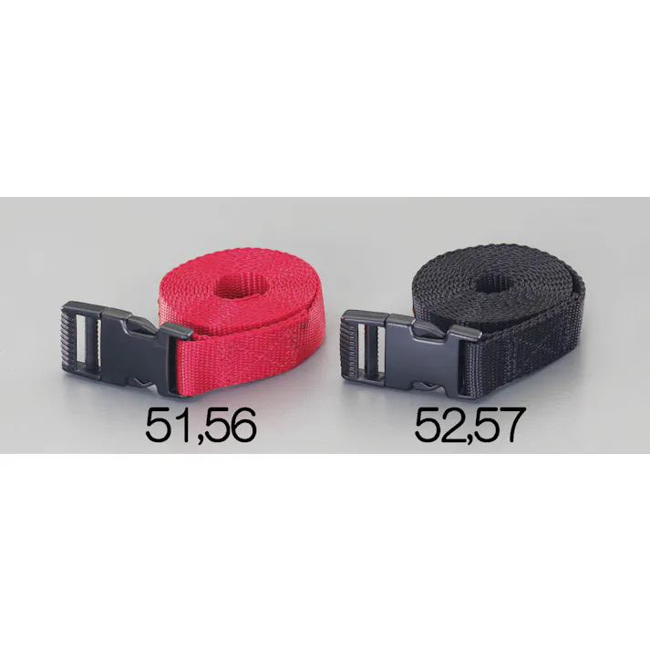 荷締ストラップ(黒) 25mmx2.0m EA982BA-52 4548745617054【別送品】