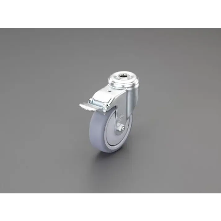 ESCO 50mm キャスター(自在金具・穴付/ブレーキ付) EA986GF-705 4548745716023(CDC)【別送品】