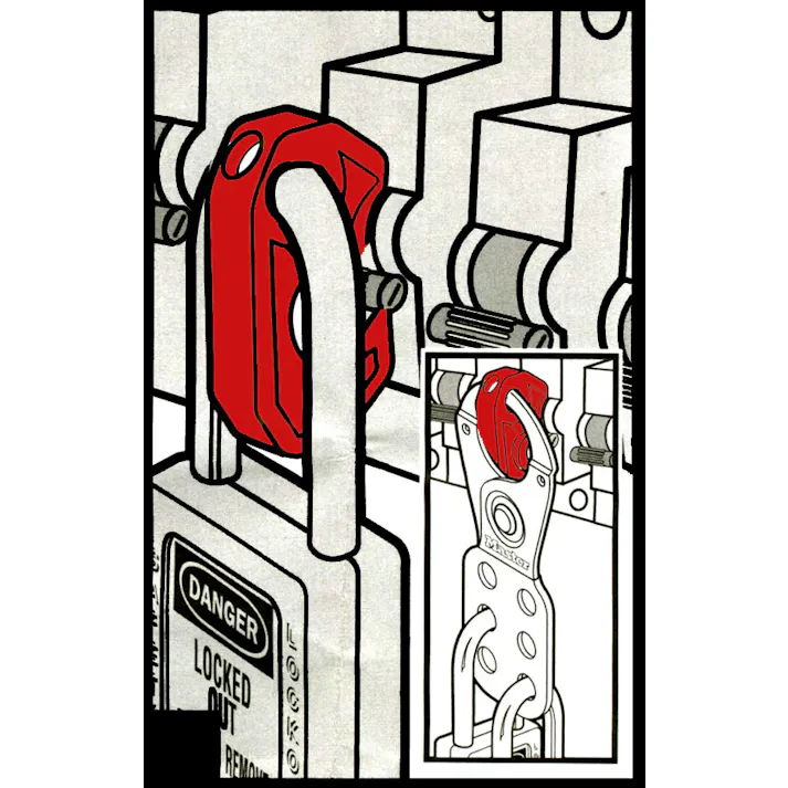 ESCO 45x10x24mm 電気ブレーカーロックアウト EA983T-37 4548745746099(CDC)【別送品】