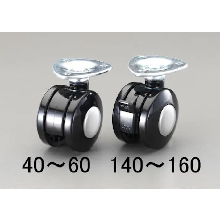 東信製作所(トーシン) キャスター(ツインホイール・ブレーキ付) 60mm EA986TB-160 4548745752953【別送品】