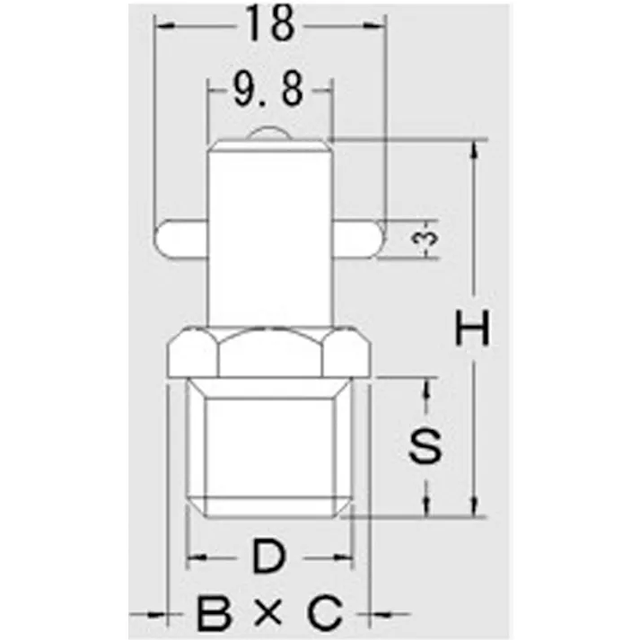 グリースニップル(ピンタイプ/ステンレス製) G1/8” EA991CY-31 4548745766424【別送品】