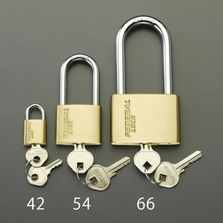 シリンダー南京錠(40mm吊長/同一キー) 40mm EA983SG-54 4548745794717【別送品】
