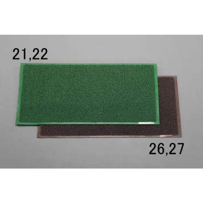 ESCO 0.9x1.5m/9.0mm 泥落しマット(ブラウン) EA997R-27 4548745799262(CDC)【別送品】