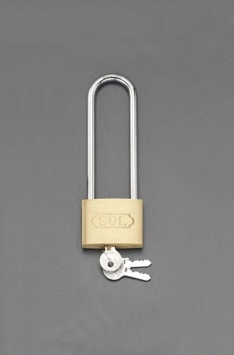 シリンダー錠(ステンレス製ツル・吊長/同一キー) 30mm EA983TC-161 4548745813265【別送品】