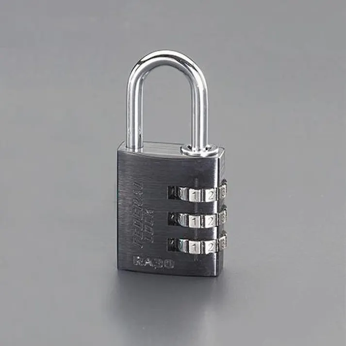 ESCO 30mm ダイアル錠(ブラック) EA983S-103 4548745860566(CDC)【別送品】