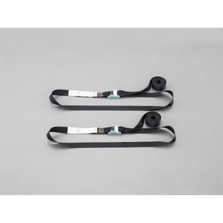 ESCO 25mmx3.9m 荷締ストラップ(2本組/黒) EA982BA-28A 4548745862386(CDC)【別送品】