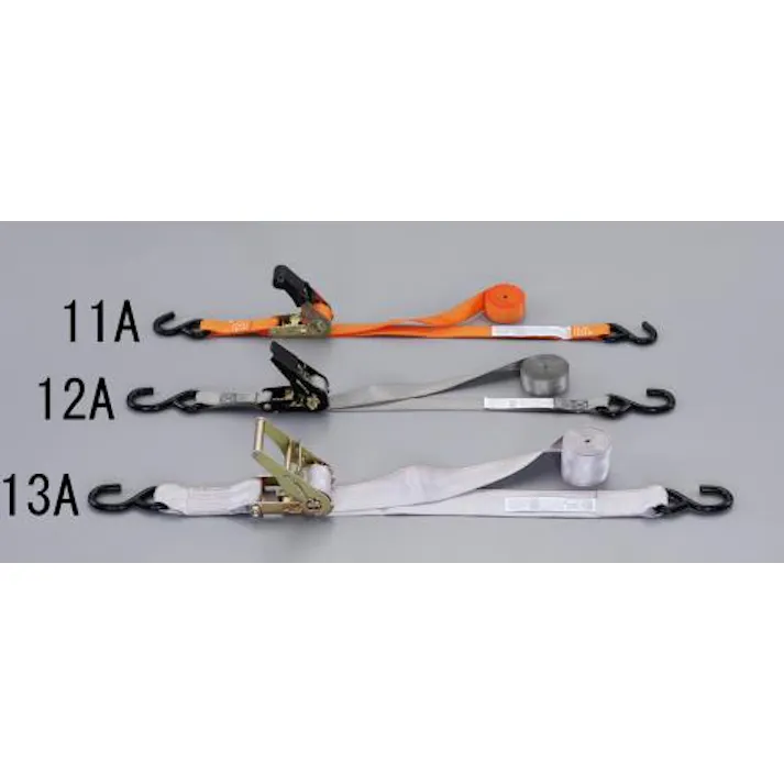 ベルト荷締機(ラチェット式/灰) 225kg/50mmx4.15m EA982BB-13A 4548745862409【別送品】