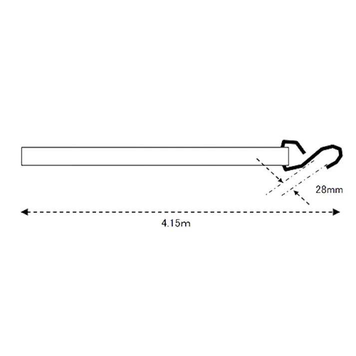 ベルト荷締機(ラチェット式/灰) 225kg/50mmx4.15m EA982BB-13A 4548745862409【別送品】