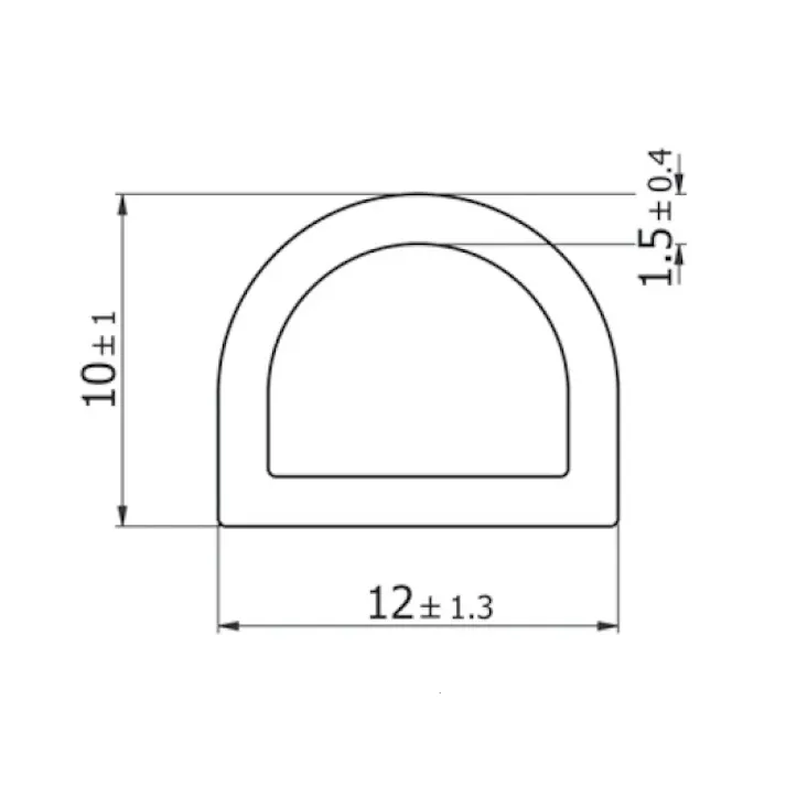 ガスケット(粘着テープ付) 12x10mm/20m EA997XV-320 4548745913576【別送品】